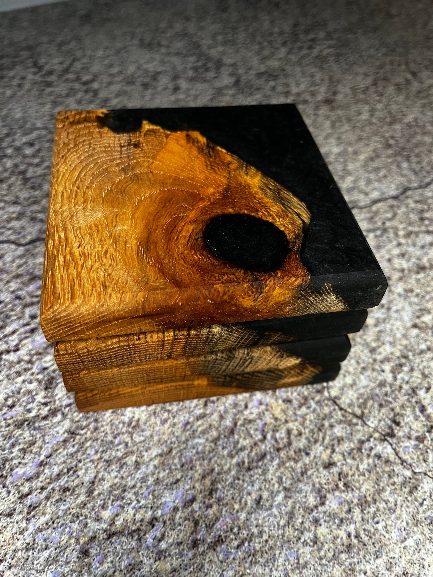 Epoxy Live Edge Coasters