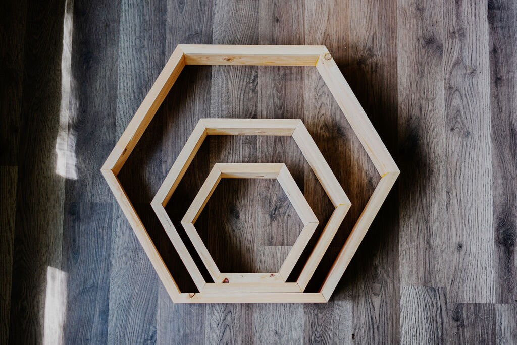 Hexagon Shelves