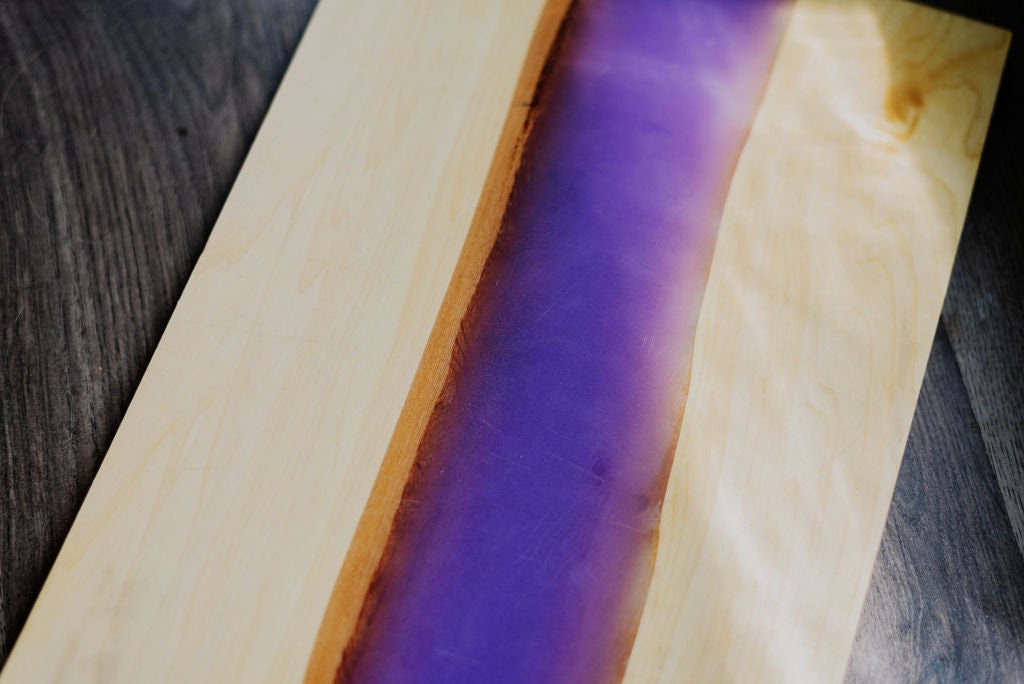 Epoxy Live Edge Charcuterie No Handles