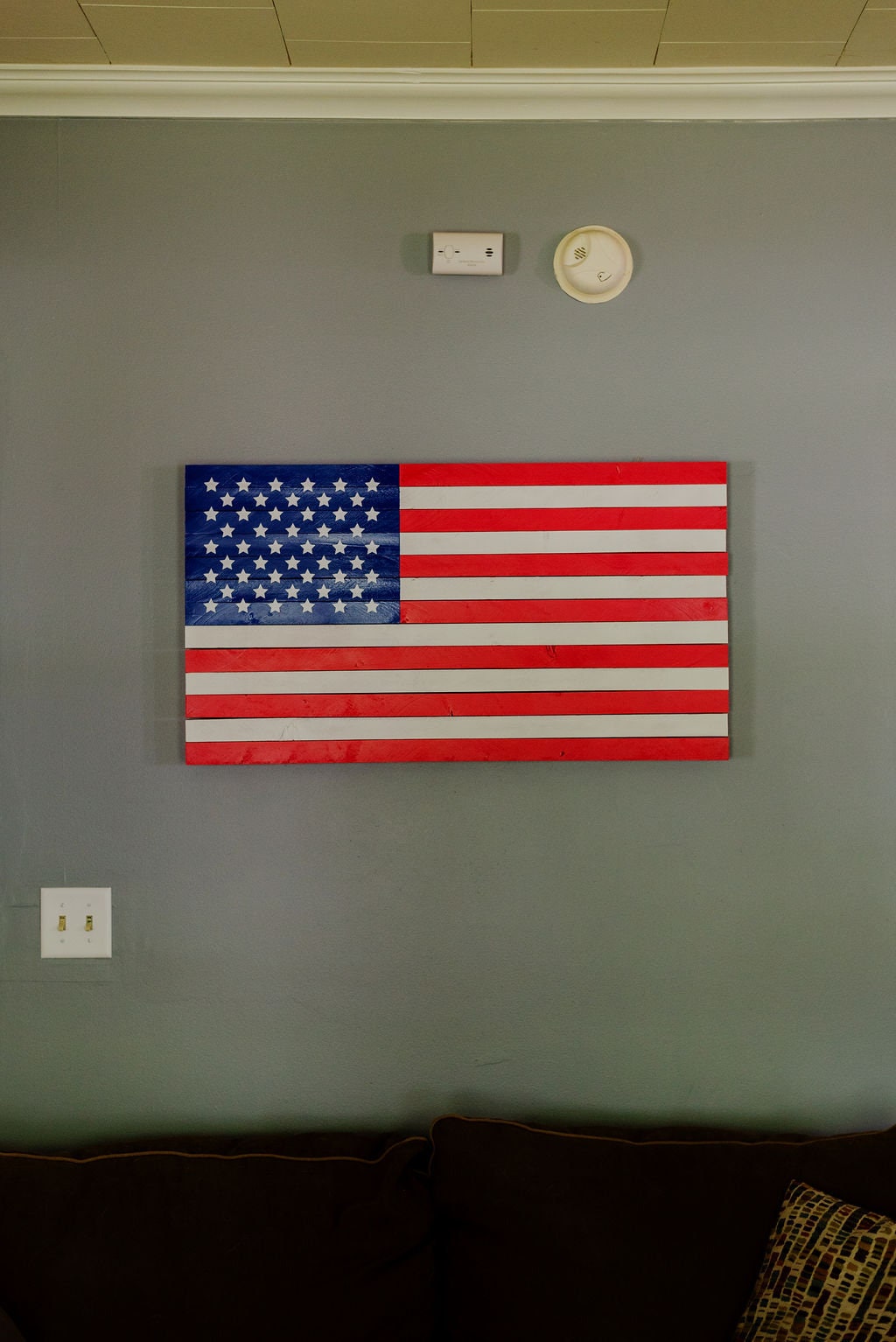 Wooden American Flag