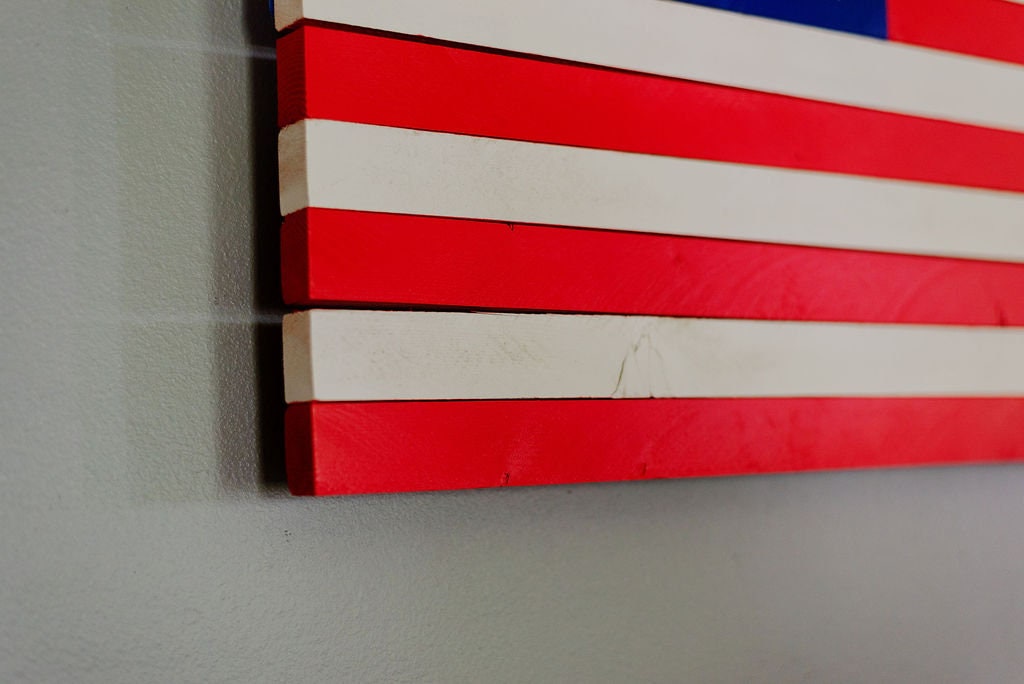 Wooden American Flag