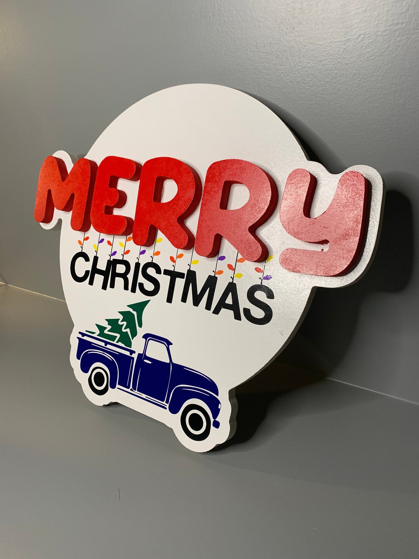 Merry Christmas Sign - Door Sign - Wall Sign