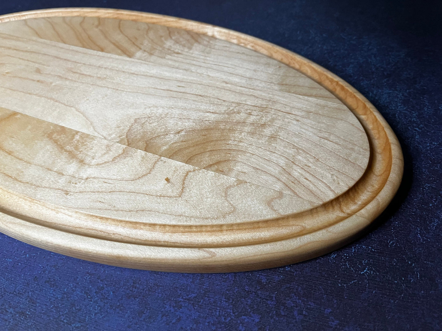 Wooden Oval Cutting Board 1.5" Thick Style Cutting Board